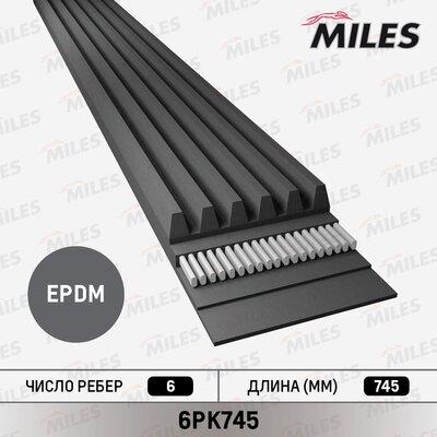 Miles 6PK745 - V-Ribbed Belt car-mod.net