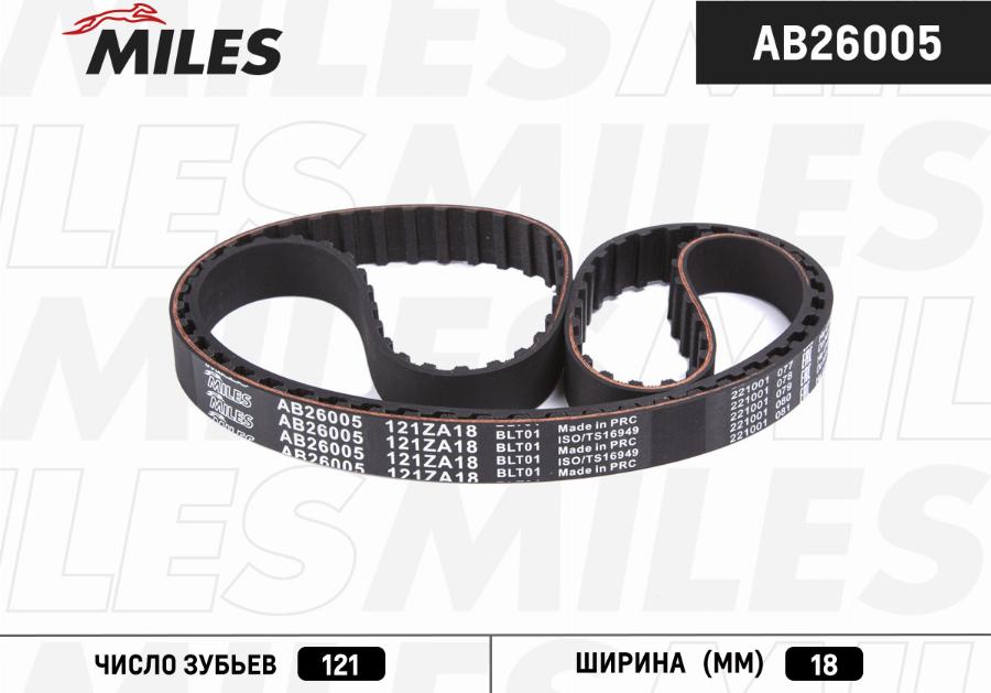 Miles AB26005 - Timing Belt car-mod.net