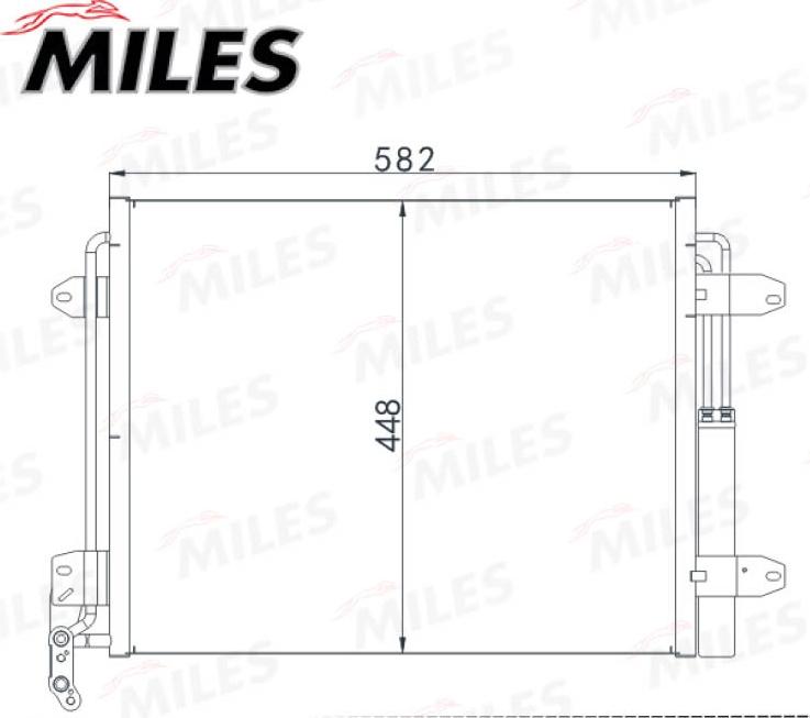 Miles ACCB055 - Condenser, air conditioning car-mod.net