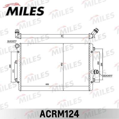 Miles ACRM124 - Radiator, engine cooling car-mod.net