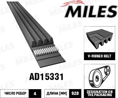 Miles AD15331 - V-Ribbed Belt car-mod.net