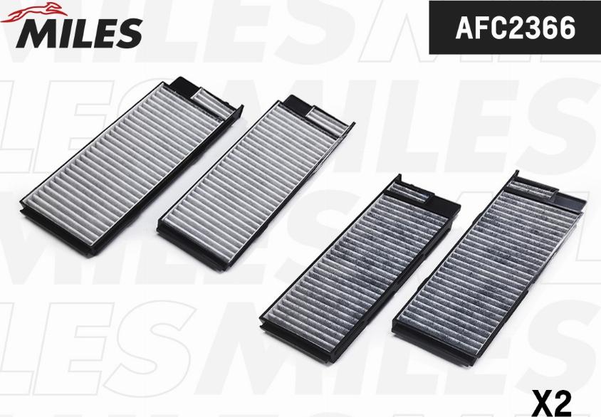 Miles AFC2366 - Filter, interior air car-mod.net