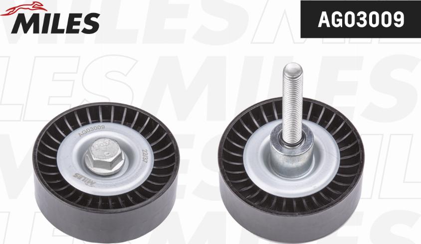 Miles AG03009 - Pulley, v-ribbed belt car-mod.net