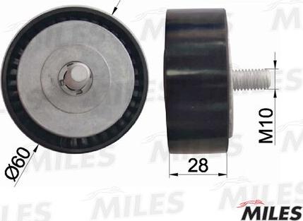 Miles AG03104 - Pulley, v-ribbed belt car-mod.net