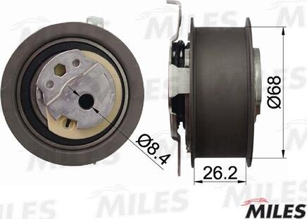 Miles AG02045 - Tensioner Pulley, timing belt car-mod.net