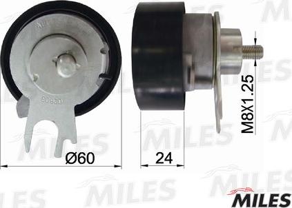Miles AG02061 - Tensioner Pulley, timing belt car-mod.net