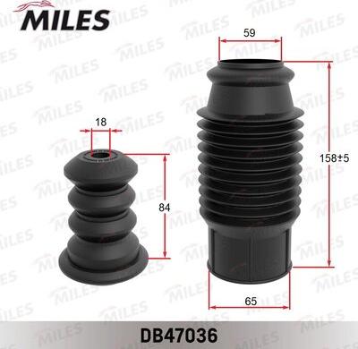 Miles DB47036 - Dust Cover Kit, shock absorber car-mod.net