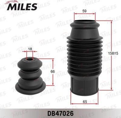 Miles DB47026 - Dust Cover Kit, shock absorber car-mod.net