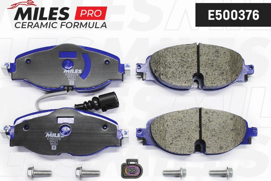 Miles E500376 - Brake Pad Set, disc brake car-mod.net
