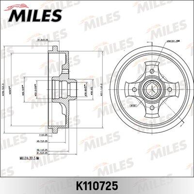Miles K110725 - Brake Drum car-mod.net