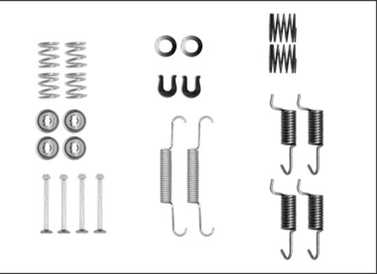 Mintex MBA10 - Accessory Kit, parking brake shoes car-mod.net