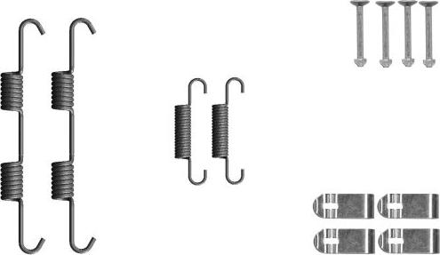 Mintex MBA77 - Accessory Kit, parking brake shoes car-mod.net