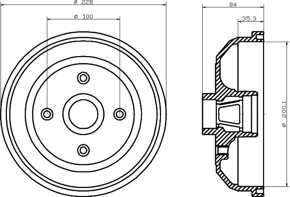 Mintex MBD047 - Brake Drum car-mod.net