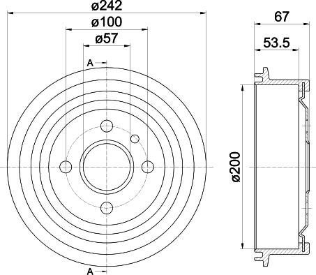 Mintex MBD002 - Brake Drum car-mod.net