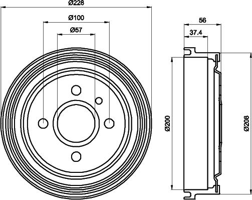 Mintex MBD013 - Brake Drum car-mod.net