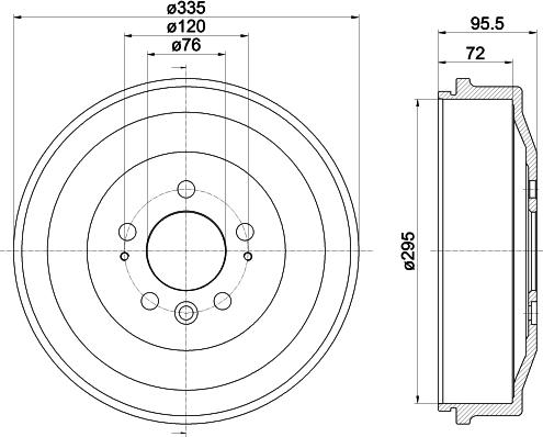 Mintex MBD392 - Brake Drum car-mod.net