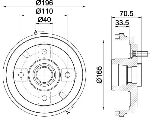 Mintex MBD362 - Brake Drum car-mod.net