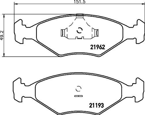 Mintex MDB1912 - Brake Pad Set, disc brake car-mod.net
