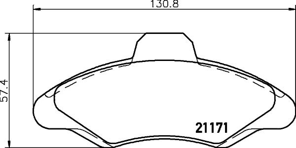 Mintex MDB1493 - Brake Pad Set, disc brake car-mod.net