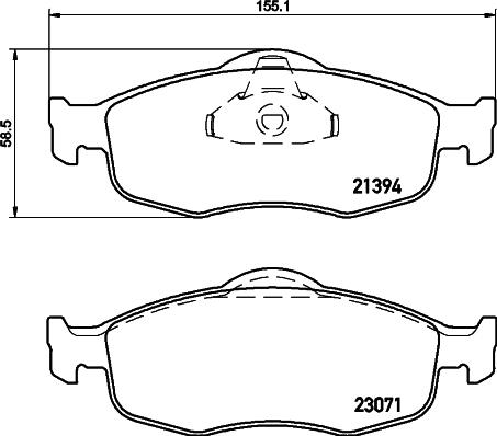 Mintex MDK0016 - Brake Set, disc brakes car-mod.net