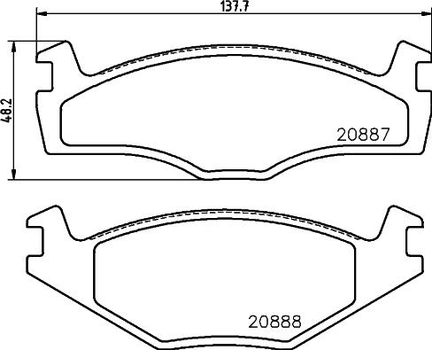 Mintex MDK0075 - Brake Set, disc brakes car-mod.net