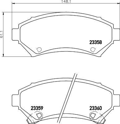 Mintex MDB1824 - Brake Pad Set, disc brake car-mod.net