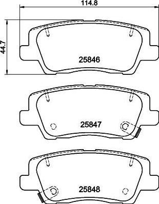 Mintex MDB83691 - Brake Pad Set, disc brake car-mod.net