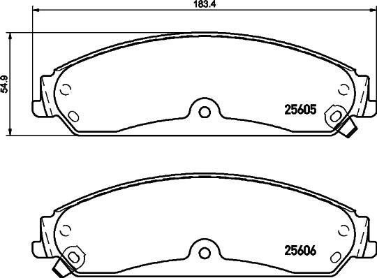 Mintex MDB3304 - Brake Pad Set, disc brake car-mod.net