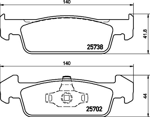 Mintex MDB3375 - Brake Pad Set, disc brake car-mod.net