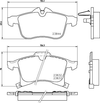Mintex MVK0057 - Brake Set, disc brakes car-mod.net