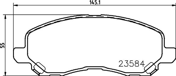 Mintex MDB2134 - Brake Pad Set, disc brake car-mod.net