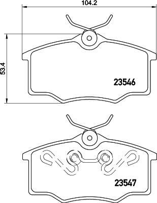 Mintex MDB2127 - Brake Pad Set, disc brake car-mod.net