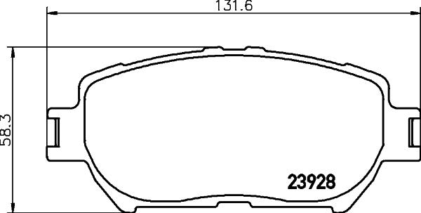 ADVICS-SEA A1N073T - Brake Pad Set, disc brake car-mod.net