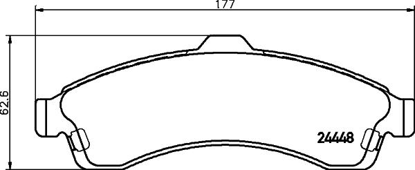 Mintex MDB2218 - Brake Pad Set, disc brake car-mod.net