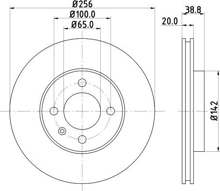 Mintex MDC504 - Brake Disc car-mod.net