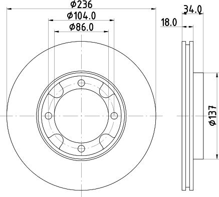 BENDIX 520349 - Brake Disc car-mod.net