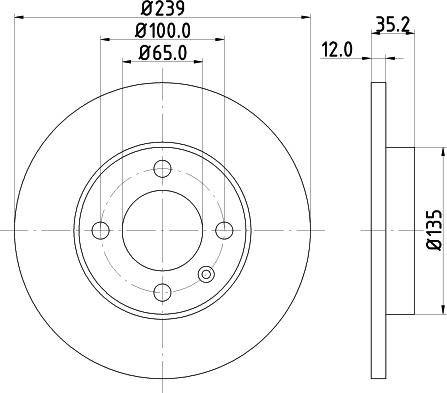 Mintex MDC198 - Brake Disc car-mod.net