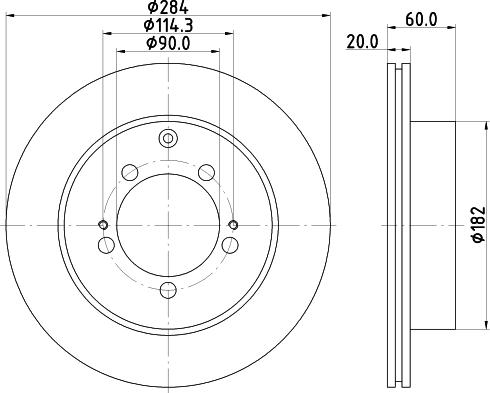 Mintex MDC1416 - Brake Disc car-mod.net