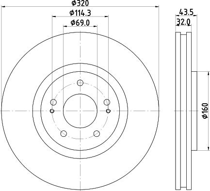 Mintex MDC1386 - Brake Disc car-mod.net
