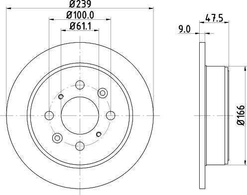 Mintex MDC846 - Brake Disc car-mod.net