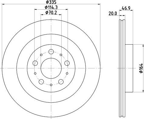 Mintex MDC83228C - Brake Disc car-mod.net