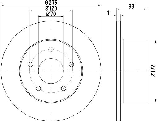 Mintex MDC2434 - Brake Disc car-mod.net