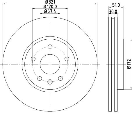 Mintex MDC2190C - Brake Disc car-mod.net