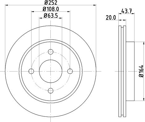 Mintex MDC774 - Brake Disc car-mod.net