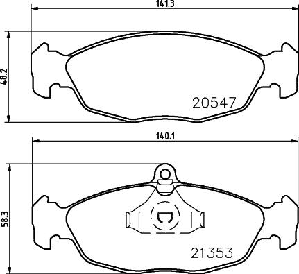 Mintex MDK0001 - Brake Set, disc brakes car-mod.net