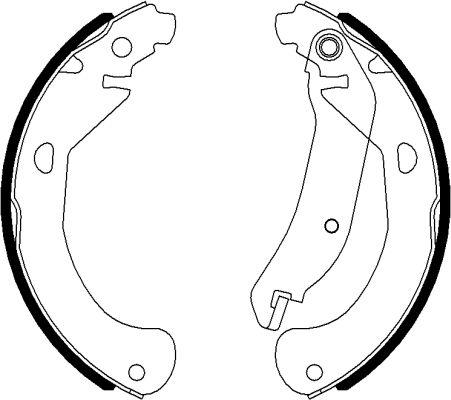 Mintex MFR696 - Drum Brake Shoe Set car-mod.net