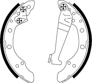 Mintex MFR136 - Drum Brake Shoe Set car-mod.net