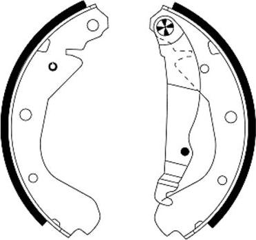 Mintex MFR179 - Drum Brake Shoe Set car-mod.net