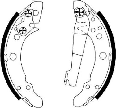 Mintex MFR175 - Drum Brake Shoe Set car-mod.net