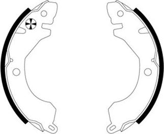 Mintex MFR302 - Drum Brake Shoe Set car-mod.net